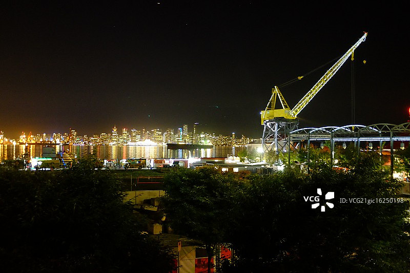 从朗斯代尔码头看温哥华图片素材