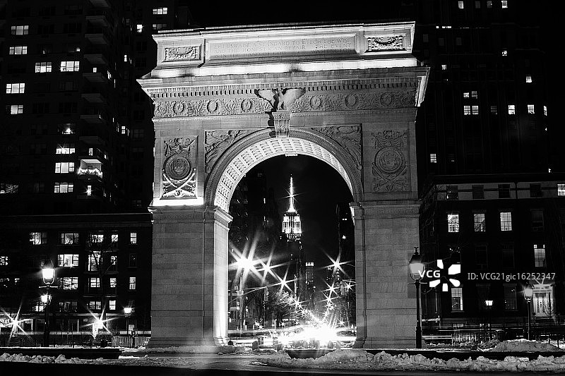 华盛顿广场拱门图片素材
