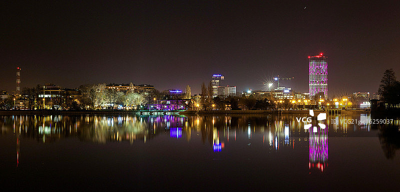 布加勒斯特夜景图片素材