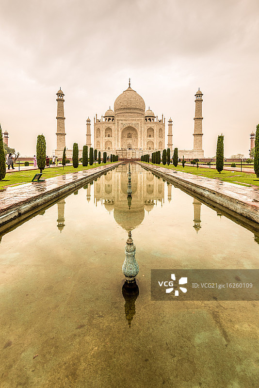 泰姬陵倒影池图片素材