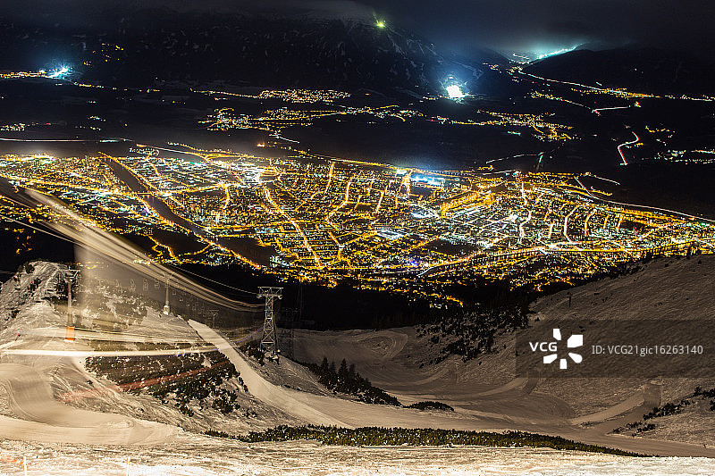 俯瞰因斯布鲁克图片素材