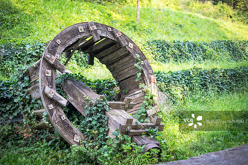 古老的水磨坊图片素材