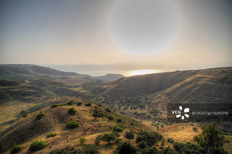 俯瞰戈兰高地图片素材