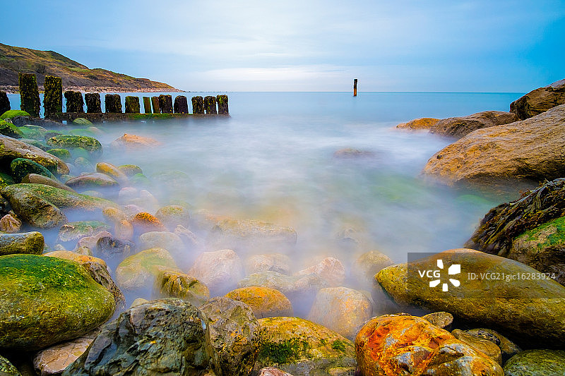 怀特岛里思湾图片素材