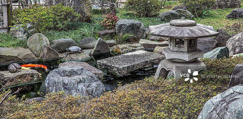 日式花园图片素材