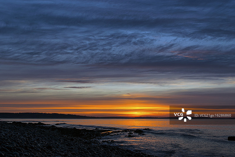 牛湾日出图片素材