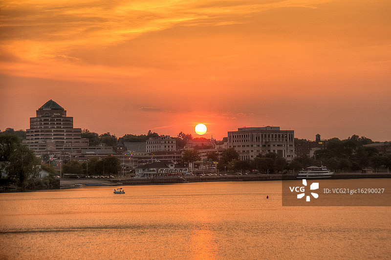 米德尔敦日落图片素材