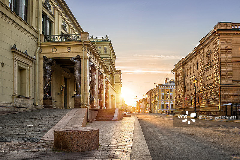 男像柱图片素材