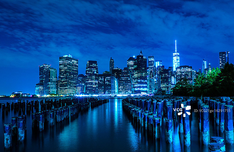 从布鲁克林高地看华尔街图片素材