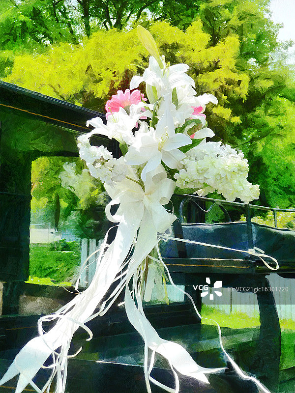 新娘马车图片素材