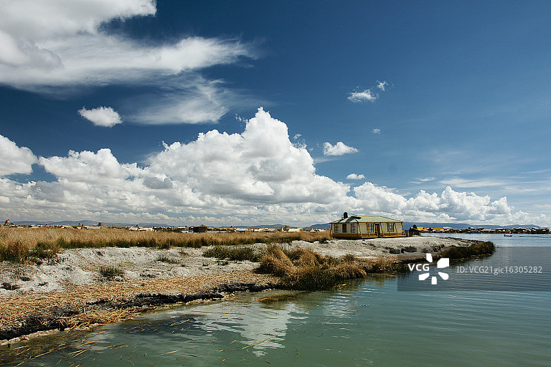 的的喀喀湖的云彩图片素材