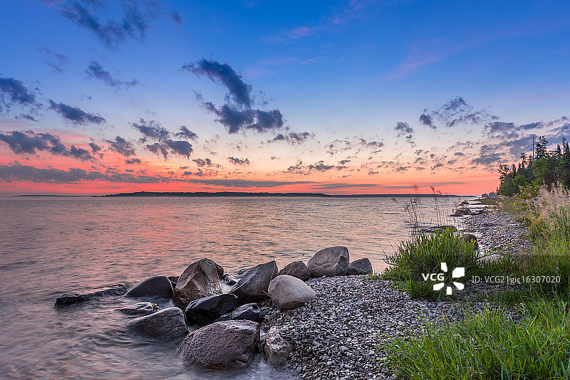 布鲁斯半岛日出图片素材