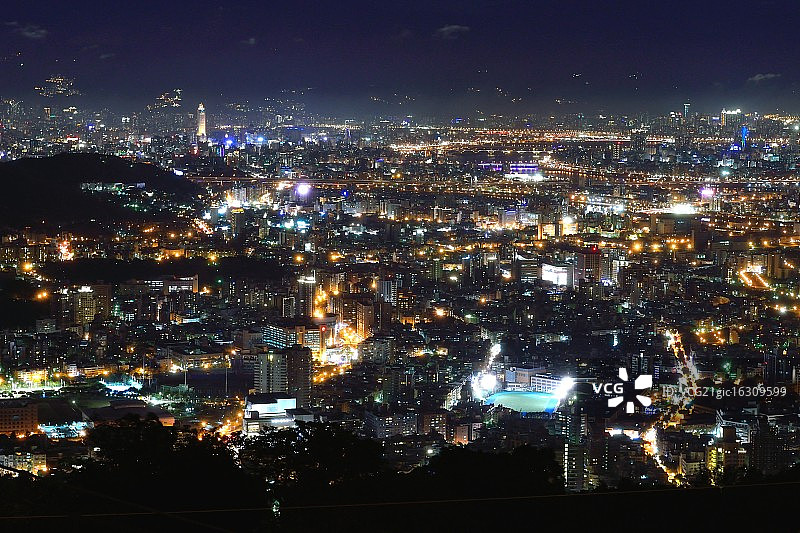 台北夜景图片素材