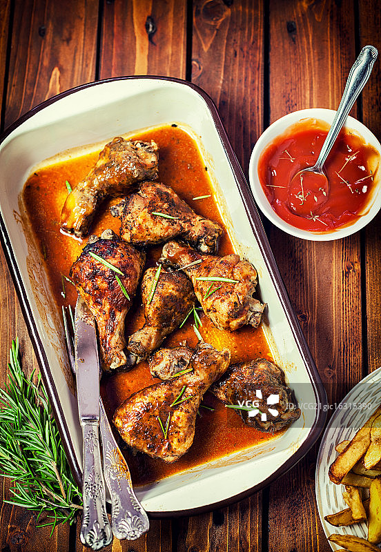 自制鸡腿图片素材