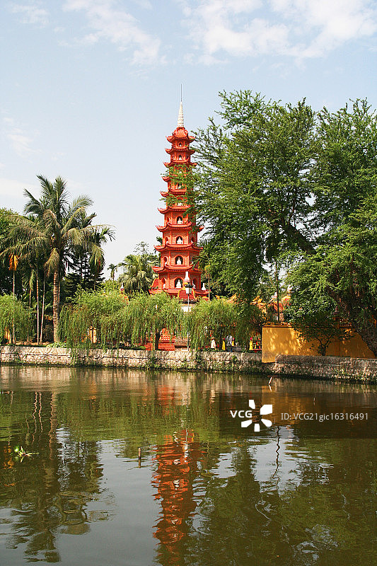 越南河内镇国寺图片素材