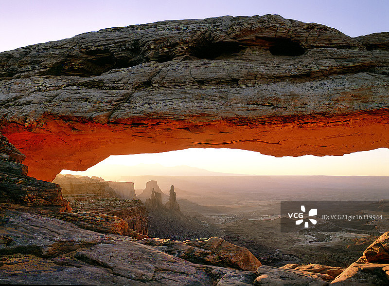 梅萨拱门黎明图片素材