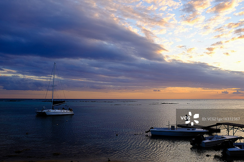 毛里求斯港口图片素材