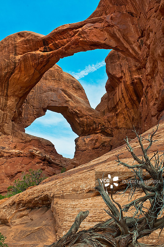 美国犹他州岩石拱门图片素材