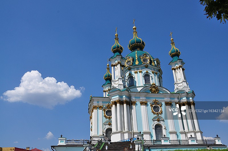 圣安德鲁教堂，基辅图片素材