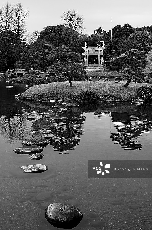 水前寺成趣园小路图片素材