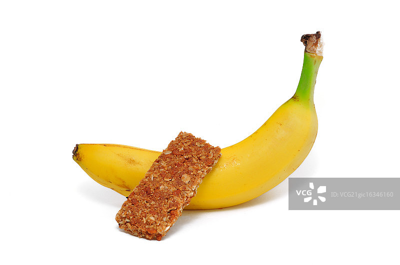 香蕉和格兰诺拉燕麦卷图片素材