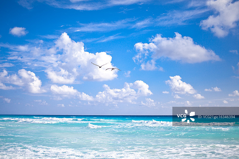 坎昆的蓝天图片素材