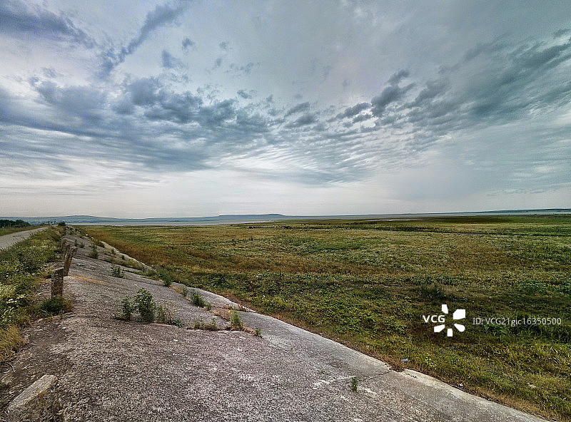 干涸的湖泊图片素材