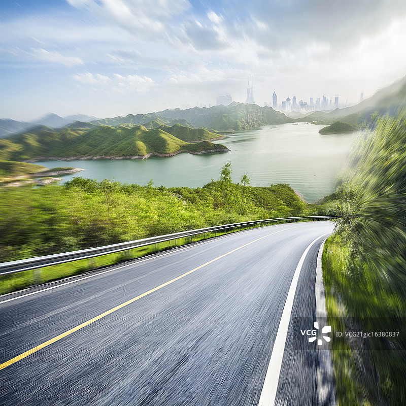 山间公路图片素材