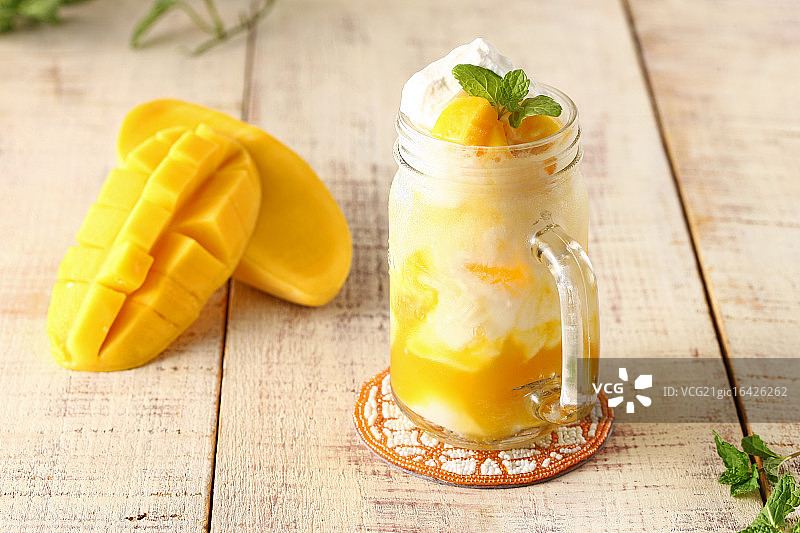 芒果慕斯图片素材