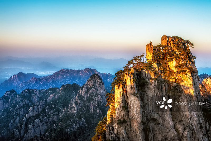 黄山始信峰图片素材