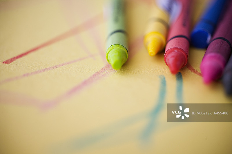 蜡笔和蜡笔画图片素材