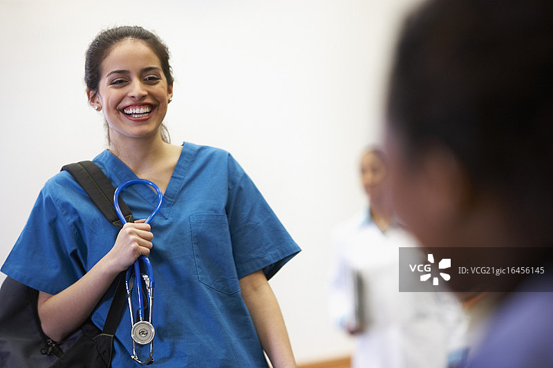 微笑的医学生图片素材