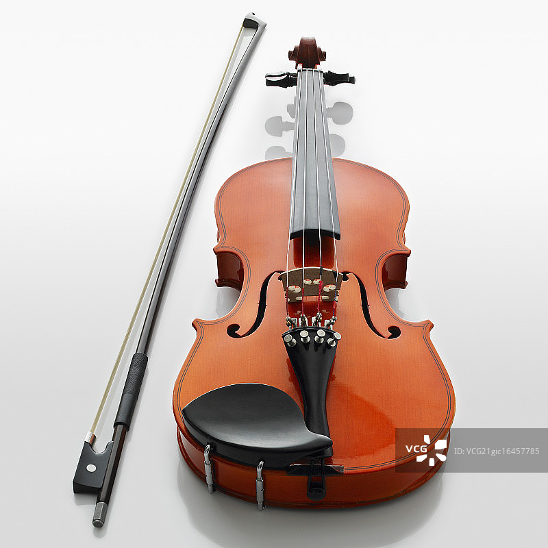 小提琴和琴弓图片素材