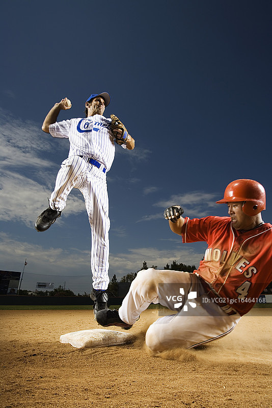 跑步者盗垒图片素材