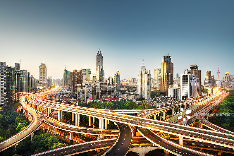 上海都市脉络图片素材