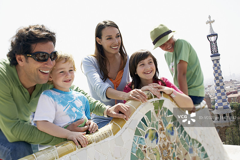 奎尔公园里的家庭图片素材