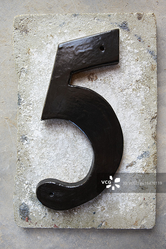 数字5瓷砖图片素材