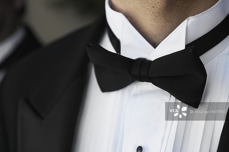 伴郎的领结图片素材