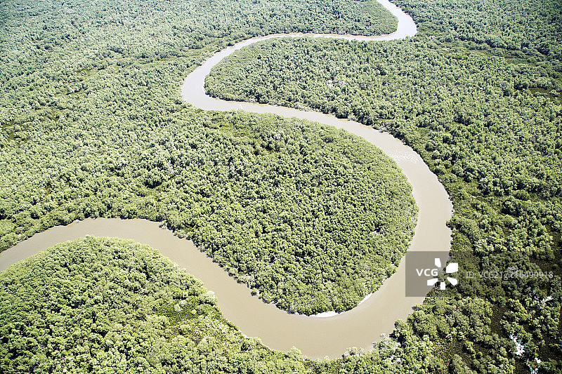 河流牛轭湖图片素材