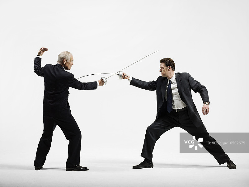 商人击剑图片素材