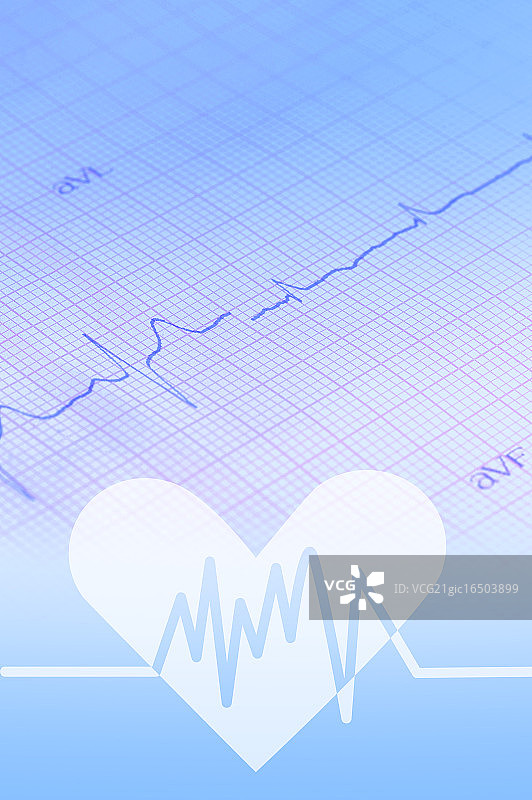 医疗和医学,数码合成,心电图,图片素材