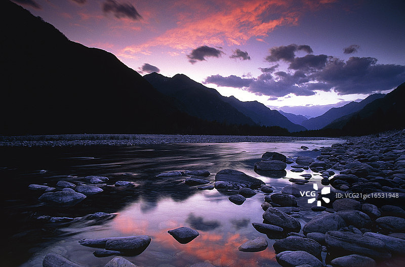 瑞士提契诺州的马贾谷图片素材