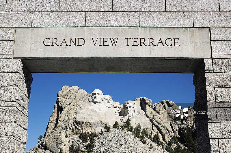 拉什莫尔山的大观景台图片素材