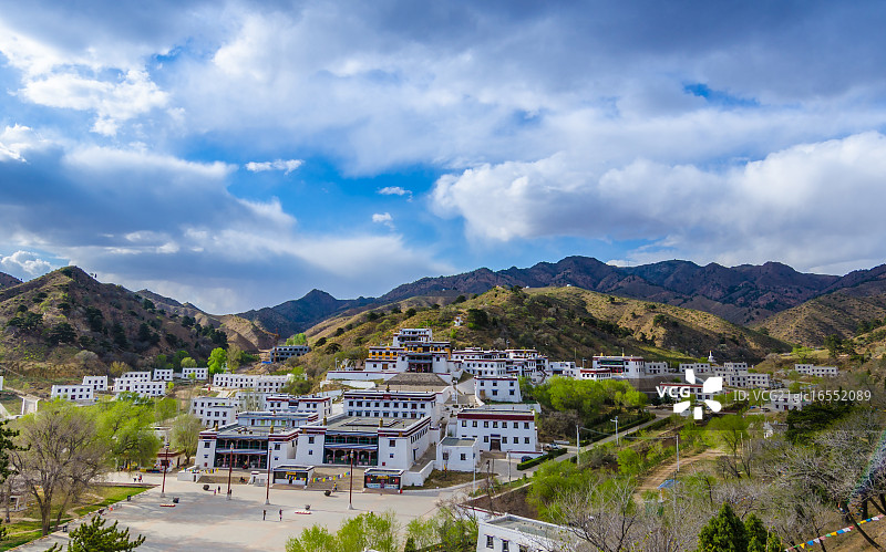 五当召 全景图片素材