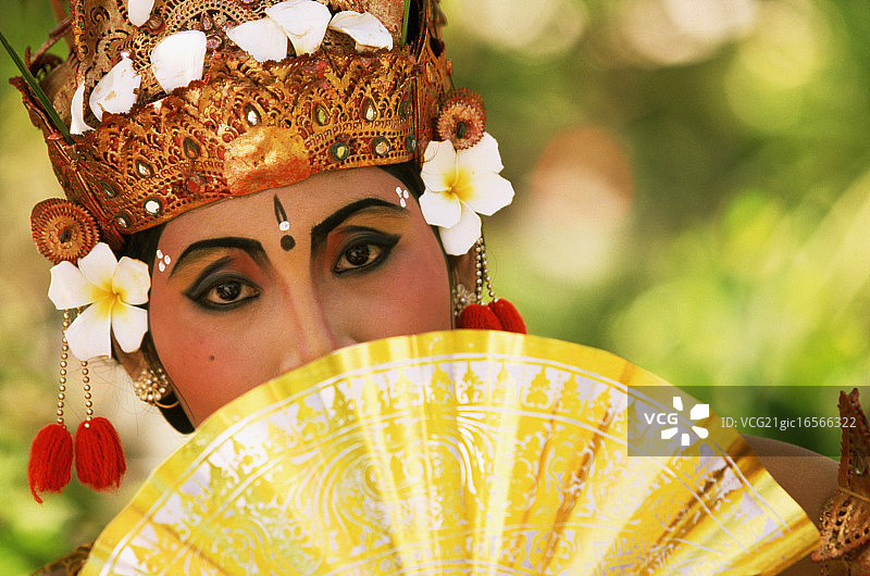 巴厘岛舞者肖像图片素材