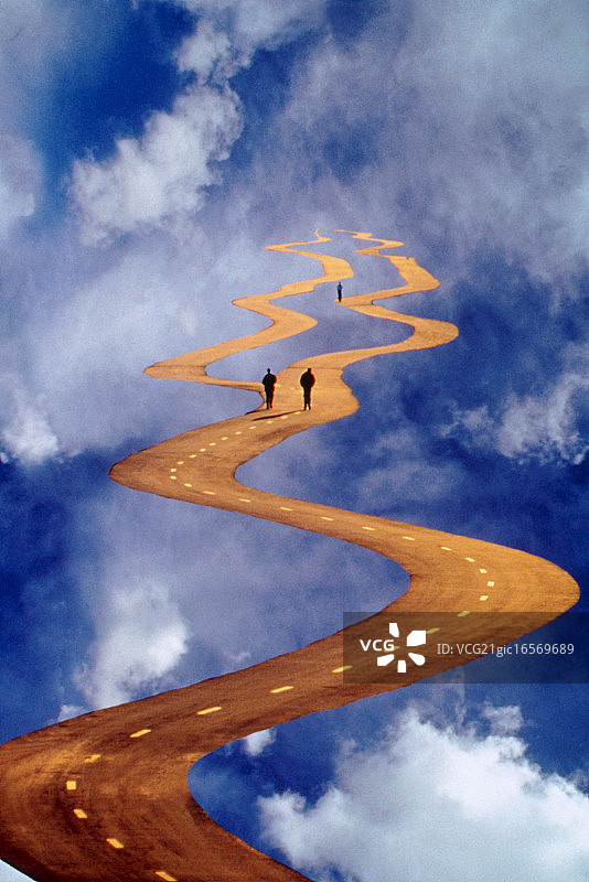 十字路口的行人图片素材