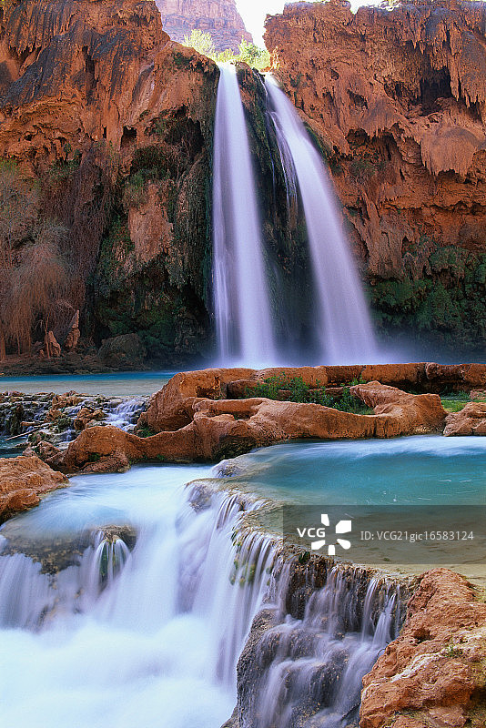 哈瓦苏瀑布图片素材