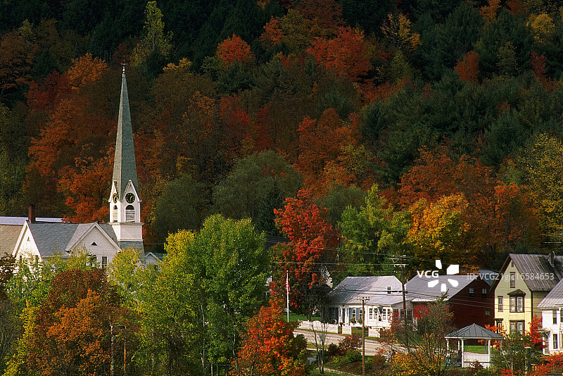 佛蒙特州的秋天图片素材