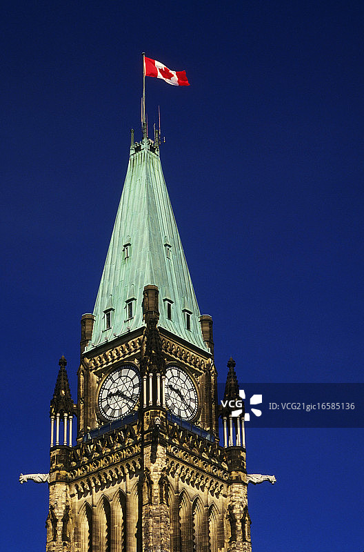 加拿大议会大厦塔楼图片素材