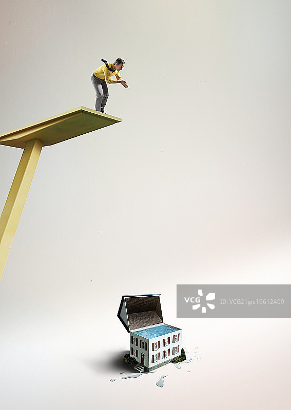 高台跳水图片素材